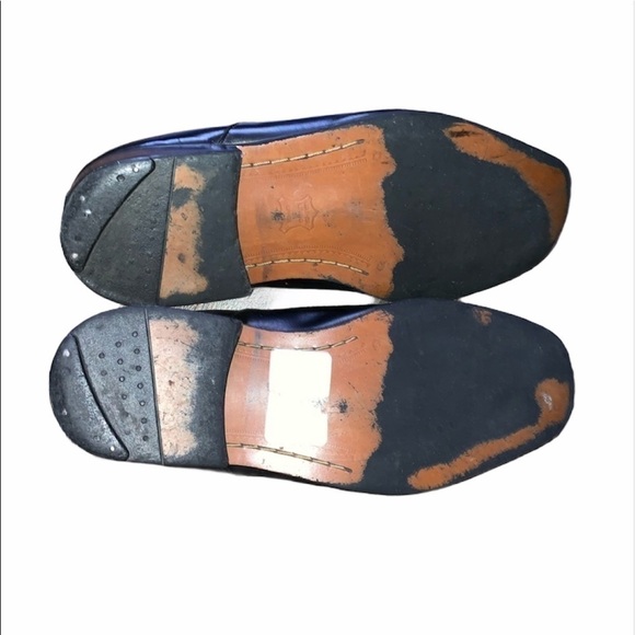 STACY ADAMS Black Slip On Loafer Dress Shoes size 9 - Picture 5 of 9